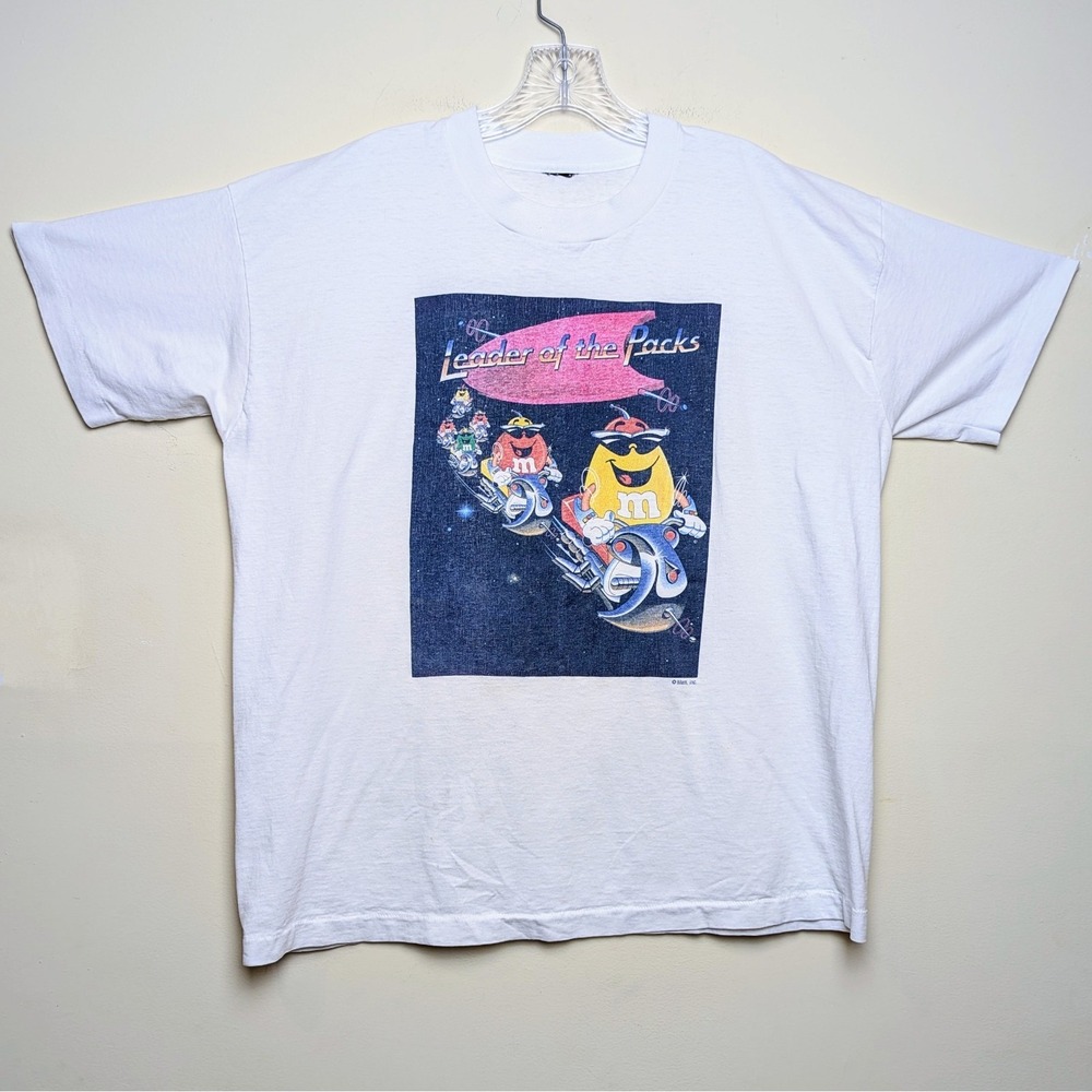 VTG M&M's Candy Leader Of The Packs Mars Space Motorcycle Single Stitch‎ Large